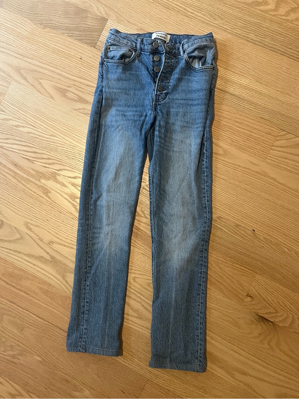 Reformation light wash Straight-Leg Jeans